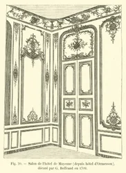 Salon van het hotel de Mayenne, later hotel d