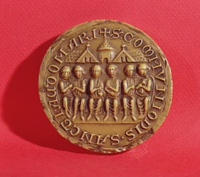 Zegel van de stad Saint Omer met de schepenen