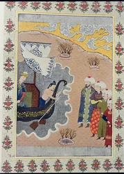 Sinbad gaat aan boord, illustratie voor Sinbad de Zeeman, uit De Arabische Nachten, 1895