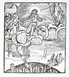 Kleine tekening van een gelukkige ziel