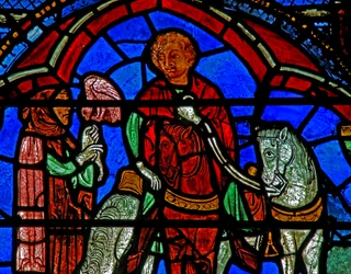 St. Cheron raam: valkenjacht?