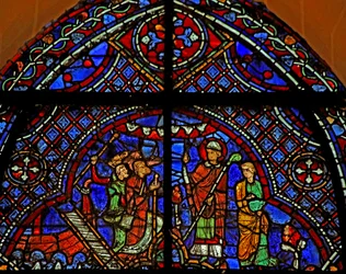 St. Nicolaas: zegent de pelgrims die van de boot komen