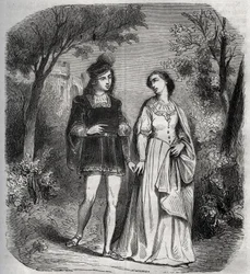 Soms wandelden ze samen in het park: Francesca de Rimini