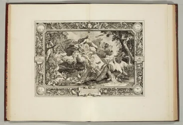 "Tapisseries du Roi, ou sont representez les quatre elemens et les quatre saisons" door Andre Felibien, 1670