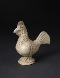 Terracotta figuur van een haan