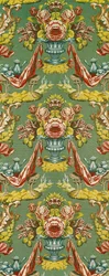 Textiel met een herhalend bloemmotief, Lyon werkplaats, ca.1730