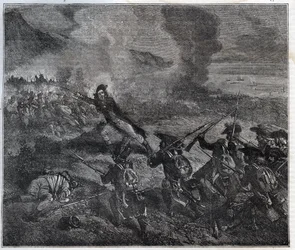De Slag bij Loano vond plaats op 23-24 november 1795 tijdens de Oorlog van de Eerste Coalitie - Nieuwe Nationale Encyclopedie door Maurice La Charest - 1870