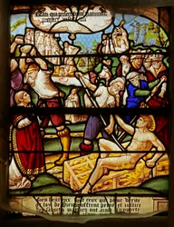 De Zaligsprekingen: Zalig zijn zij die vervolgd worden om de gerechtigheid: het martelaarschap van St. Stefanus en St. Laurentius