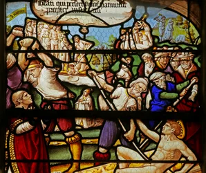 De Zaligsprekingen: Zalig zijn zij die vervolgd worden om de gerechtigheid: het martelaarschap van St. Stefanus en St. Laurentius