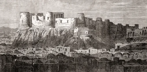 De Citadel van Herat en Qala Iktyaruddin, Herat, Afghanistan, uit 