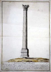 De Zuil van Pompeii in Alexandrië, c.1700