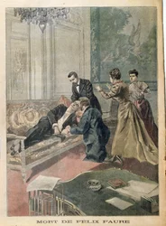 De dood van Felix Faure (1841-99) uit Le Petit Journal, 26 februari 1899