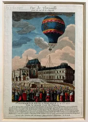 Het eerste ballonexperiment bij het Kasteel van Versailles, 19 september 1783