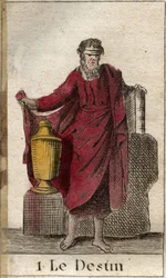 Het lot of het noodlot, heerser van het menselijk lot. Uit 