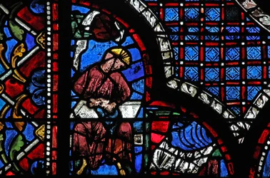 Het raam van de barmhartige Samaritaan: de schenkers - schoenmakers