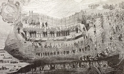 Het grote martelaarschap van Nagasaki, 1622, uit 