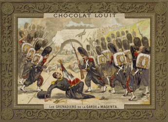 De grenadiers van de Garde bij de Slag van Magenta, 1859