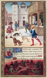 De melaatse, naar een 16e-eeuws manuscript