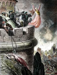 De slachting van de Waldenzen van Mérindol in 1545, 1866