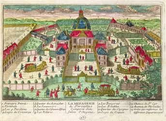 De menagerie en achthoekige salon in Versailles
