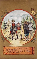 De molenaar, zijn zoon en de ezel, ca. 1880