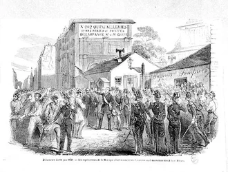 De Montagnards Conventie gehouden in het Parijs Conservatoire des Arts et Metiers op 13 juni 1849