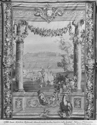 De Maanden of Koninklijke Residenties wandtapijt, Chateau Saint-Germain-en-Laye, c.1676-80, Gobelins Fabriek