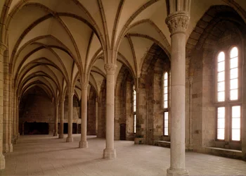 De Salle des Hotes, interieur van de abdij