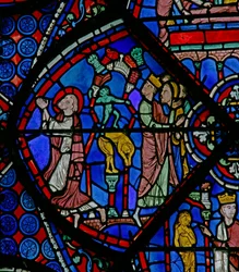 Het Sint-Thomasraam: terwijl hij bidt breekt een demon heidense beelden