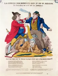 De oorlog van de dokters van de 18e en 19e eeuw, 1854