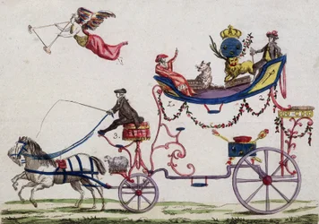Het vertrek van de drie standen naar Versailles in maart 1789