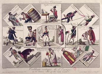 De verschillende volkeren van Europa, c.1810