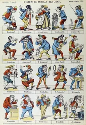 De illustere familie van de John - afbeelding van Epinal, Pellerin