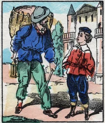 De vodden. Gravure in 