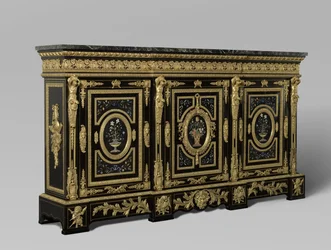 Driedeurskast, ca. 1835-38