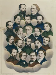 Proces in Bourges tegen de Franse republikeinse leiders van de demonstratie in Parijs van 15 mei 1848