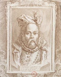 Tycho Brahe (1546-1601), illustratie uit Histoire des Mathématiciens door Alexandre Saverien (1720-1805), gepubliceerd in Parijs, 1766