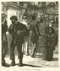 Een Straathoek In Londen