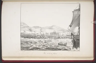 Uitzicht op Paaseiland, uit 