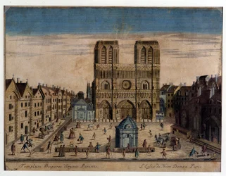 Uitzicht op de Notre Dame in Parijs