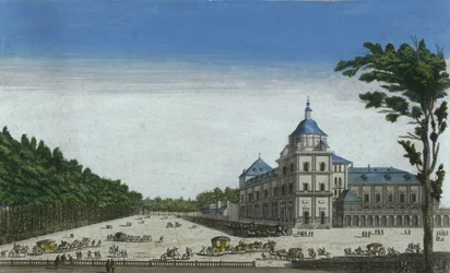 Uitzicht op het Koninklijk Paleis van Aranjuez, Spanje