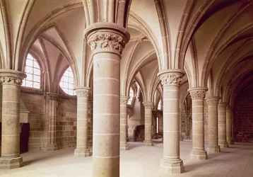 Uitzicht op de Salle des Chevaliers, voorheen het scriptorium