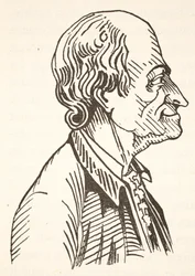 Voltaire, kopie door Boris Mestchersky (d.1957), illustratie uit Histoire de la Nation Francaise, Sciences, Volumes I & II, door Gabriel Hanotaux (1853-1944), 1924