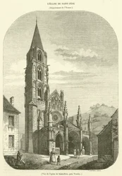Zicht op de kerk van Saint-Pere, nabij Vezelay