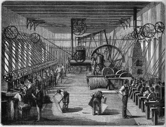 Oorlog van 1870: Explosieve capsulefabriek (capsulery). Bayonne, Pyreneeën Atlantique (64)