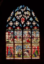 Raam met de Passie van Christus