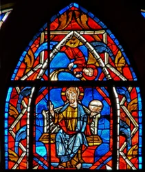 Ruit w107 met Christus in glorie