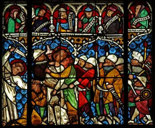 Raam w12 met het Verraad in Getsemane