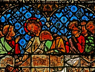 Raam w12 met het Laatste Avondmaal