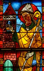 Raam w13 met St. Nicolaas